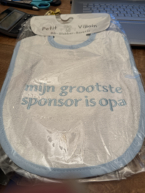 Slab. mijn grootste sponsor is opa blauw/wit