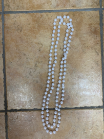 Parel ketting lang dubbel te dragen