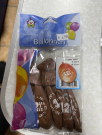 Ballonnen 12.5 jaar getrouwd 8 stuks