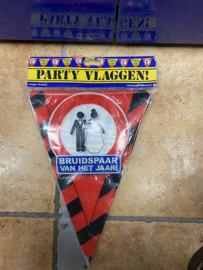 Vlaggenlijn bruidspaar van het jaar 10 meter
