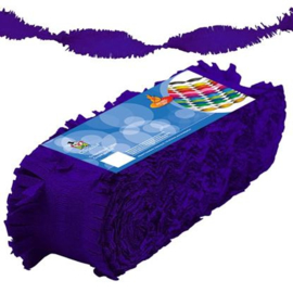 Crêpe slinger 24 meter donker blauw