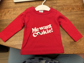 Truitje Me want cookie! 3 maanden (maat 56)