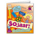 Verjaardagskaart 50 jaar Vrouw