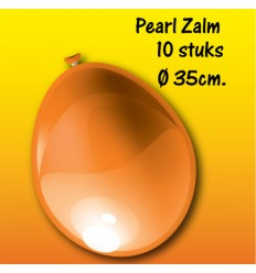 Ballonnen parel zalm 30 cm 10 stuks