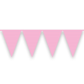 Vlaggenlijn 10 meter  roze