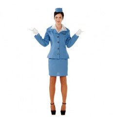 Stewardess Hadpiece, jacket, shirt, Skirt maat 42