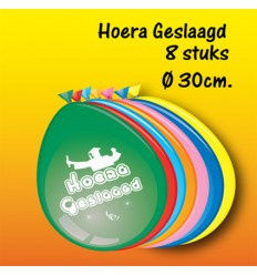 Hoera geslaagd ballonen