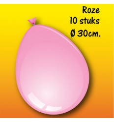 Ballonnen Roze 30 cm 10 stuks