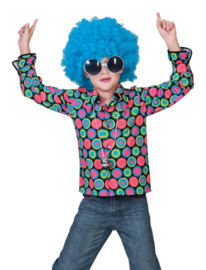 Disco polka dot shirt boy  maat 116