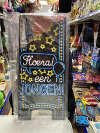 Waarschuwingsbord het is een Jongen