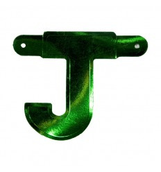 Banner letter J Groen 1pcs