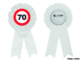 Rozet 70 jaar wit