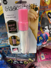 Glaskrijt stift roze