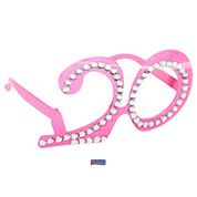 Bril 20 jaar Roze Diamantframe