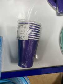 Bekers 8 pcs paars