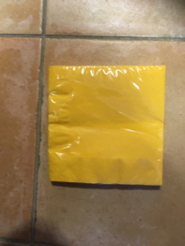 Servetten 33x33 cm Yellow