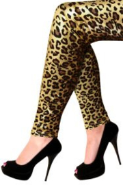 Legging metallic panter maat L/XL