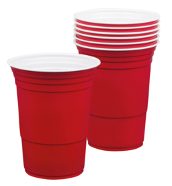 Set 6 American Red Cups ( 40 cl)