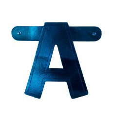 Banner letter A Blauw 1 pcs