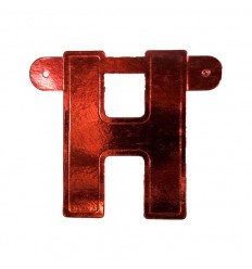 Banner letter H rood 1 pcs