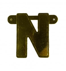 Banner letter N  Goud  1pcs