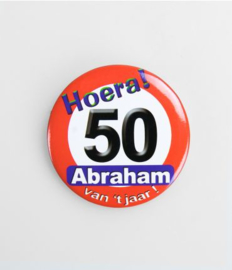 Verkeer button  50 abraham