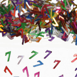tafel confetti 7 jaar