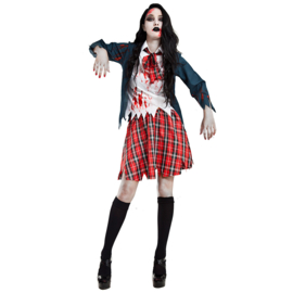 Kostuum Zombie Schoolgirl (S)