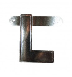 Banner letter L Zilver  1pcs