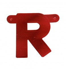 Banner letter R Rood 1 pcs