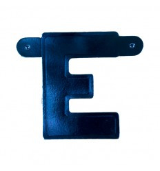 Banner letter E  Blauw 1 pcs