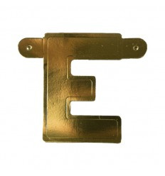 Banner letter E  Goud 1 pcs