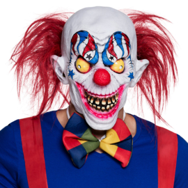 Latex hoofdmasker Creepy clown