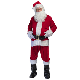 Kostuum Kerstman professioneel (L/XL) Volwassenenkostuum Kerstman professional (L/XL) De magie van kerst is pas echt compleet zodra de kerstman er is! Dit luxe kerstman kostuum bevat alles wat je nodig hebt om de authentieke look van een kerstman te creër