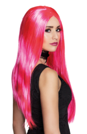 Wig Witch Neon Pink