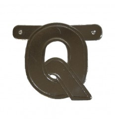 Banner letter Q Zilver 1 pcs