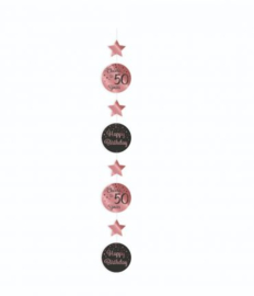 Hang Decoration 1.20 lang Rose Black 50 jaar