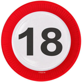 verkeersbordjes 18 jaar