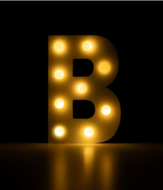 light letter B