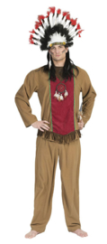 Chief brown Eagle vest pants maat 48/50