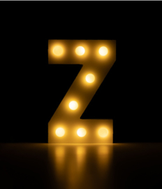 light Letter Z
