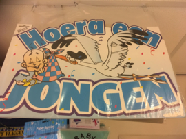 Hang Bord Hoera een Jongen