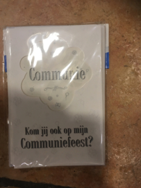 Uitnodigingskaarten voor mijn eerste communie 8 stuks