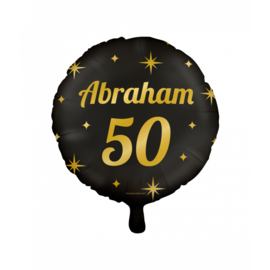 Classy Folie ballon Abraham met helium kan alleen afgehaald worden