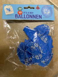 Ballonnen its a boy 10 stuks 30 cm