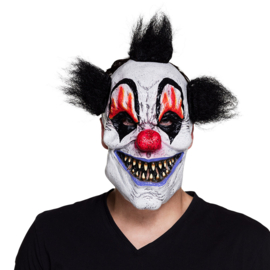 Latex hoofdmasker Vampier clown