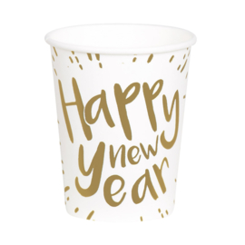 6 Bekertjes 'Happy New Year' Set 6 Bekertjes 'Happy New Year' (25 cl)