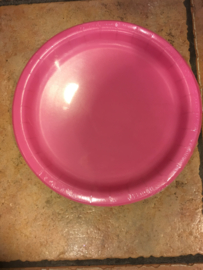 Bordjes 8 stuks candy pink