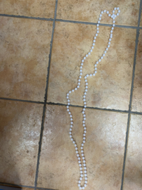 Parel ketting lang dubbel te dragen