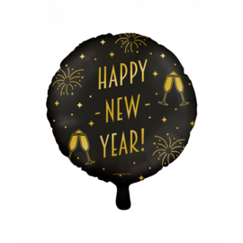 Classy party foil balloons - Happy new year met helium